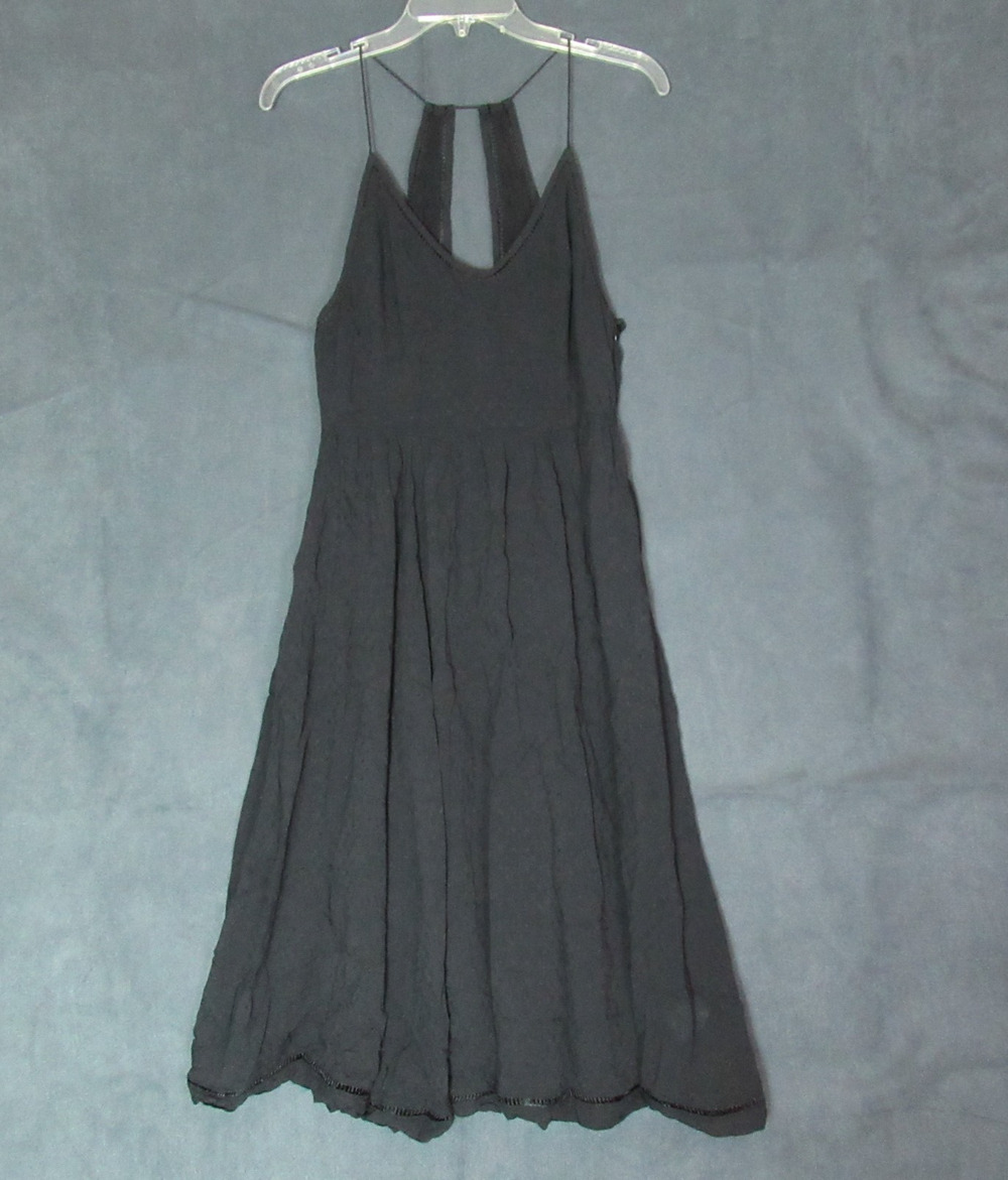 Cooperative Dress Womens 8 Black Maxi Boho Cottagecore Dark Romance Hipster